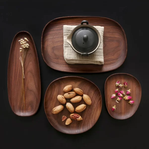 Irregular Acacia Wood Plates